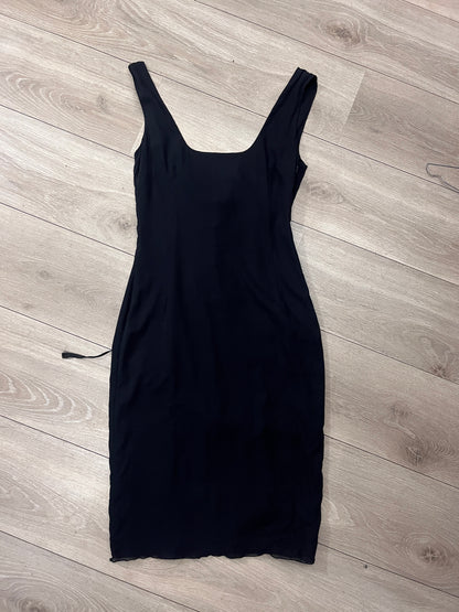 D&G Silk Lace-Up Midi Dress #12349