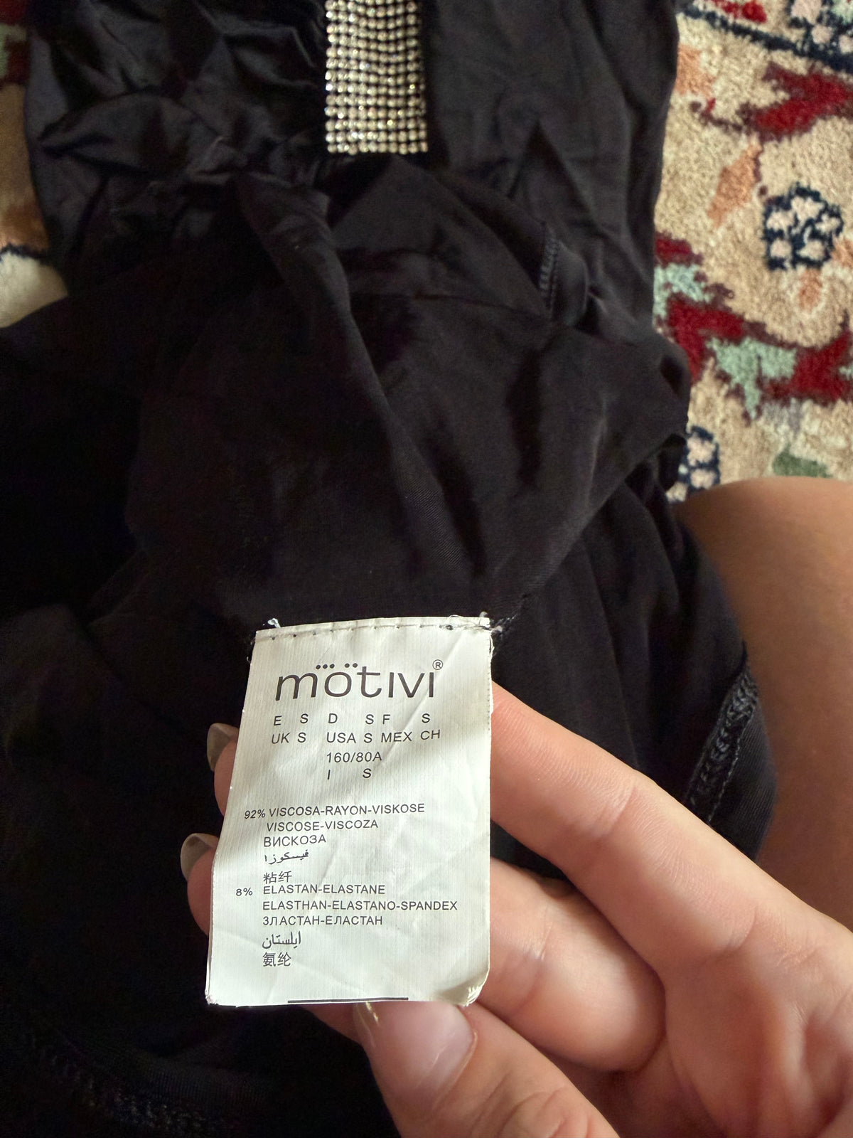 Motivi 2000s Rhinestone Halterneck Midi Dress