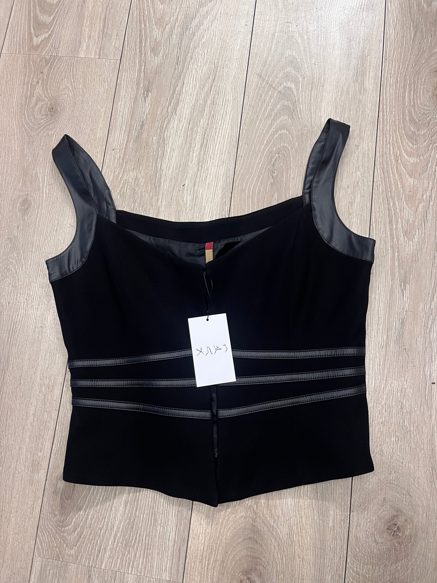 Made in Italy Structured Panel Tank Top #12164