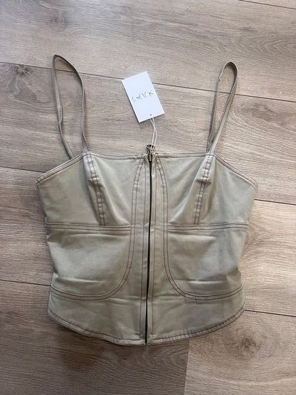 Archive Utility Corset Zip Top