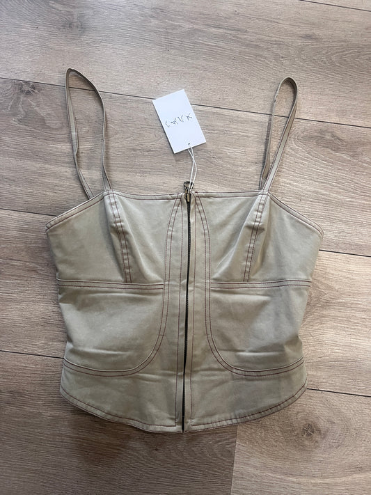Archive Utility Corset Zip Top