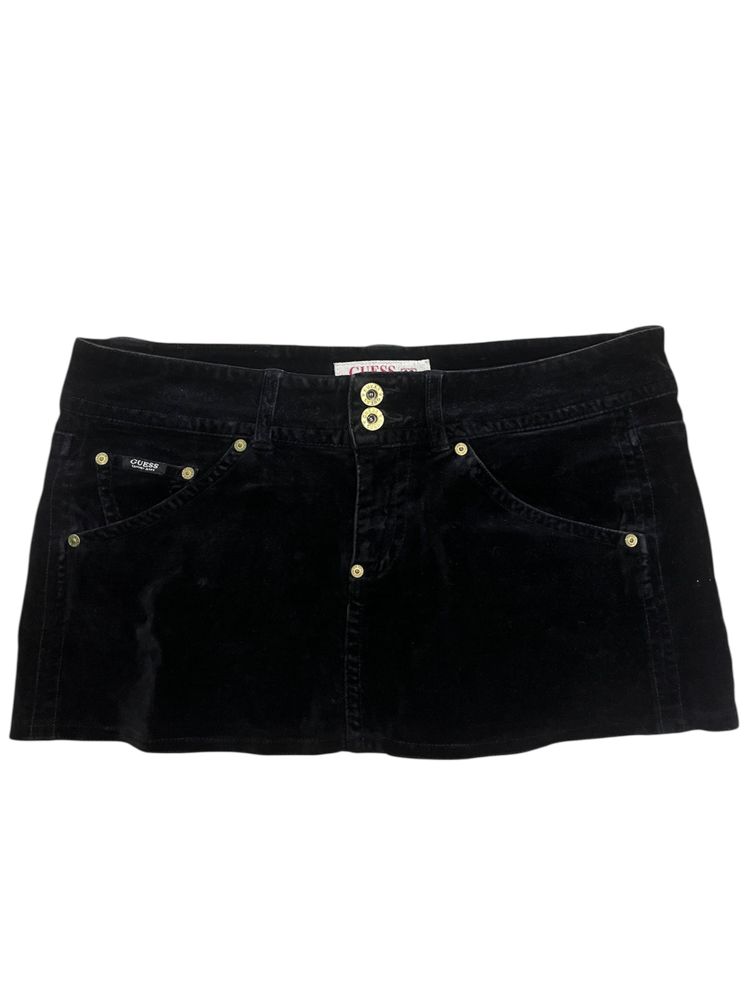 GUESS Luxury Jeans – Black Velvet Mini Skirt (Size 28)
#11326