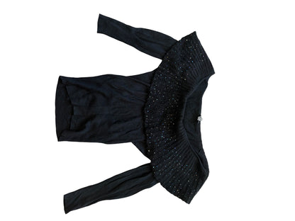 2000s Versace Jeans Couture Silk-Cashmere Sequin Sweater #13260