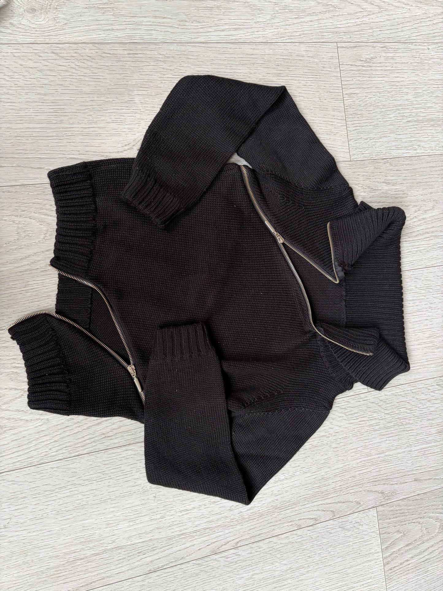Zip Merino Wool Sweater #13173