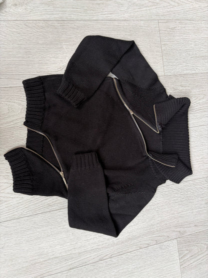Zip Merino Wool Sweater #13173