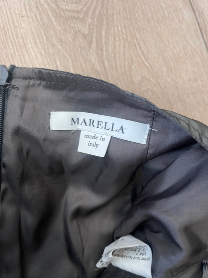 Marella Technical A-Line Belted Skirt #12915