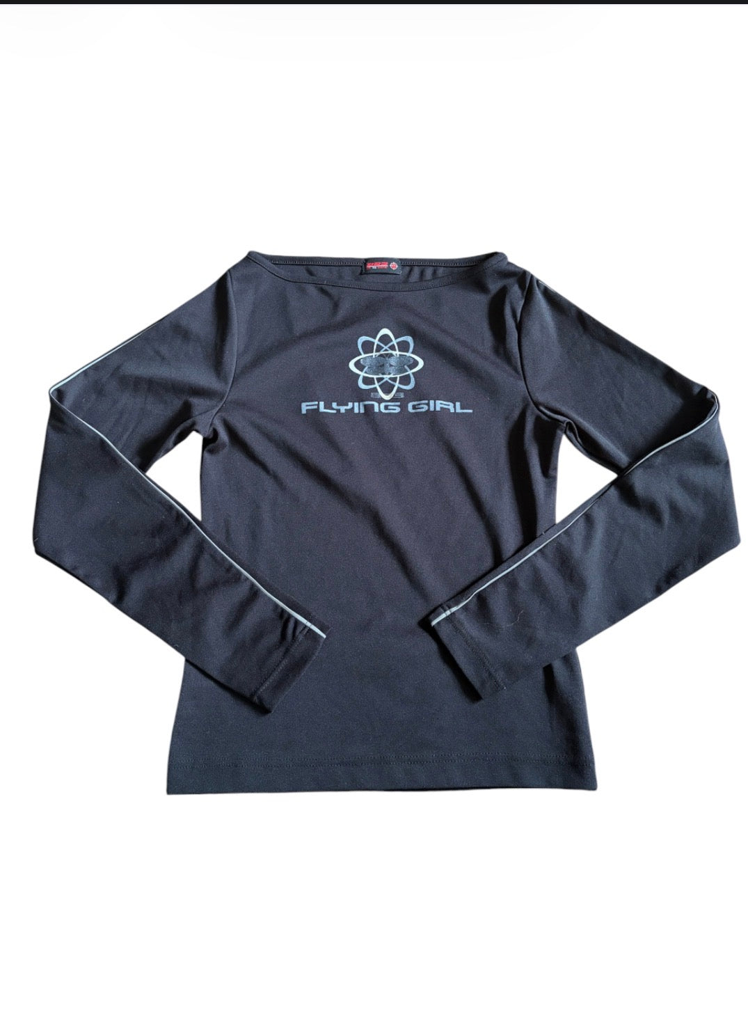 2000s Flying Girl Graphic Long-Sleeve Top