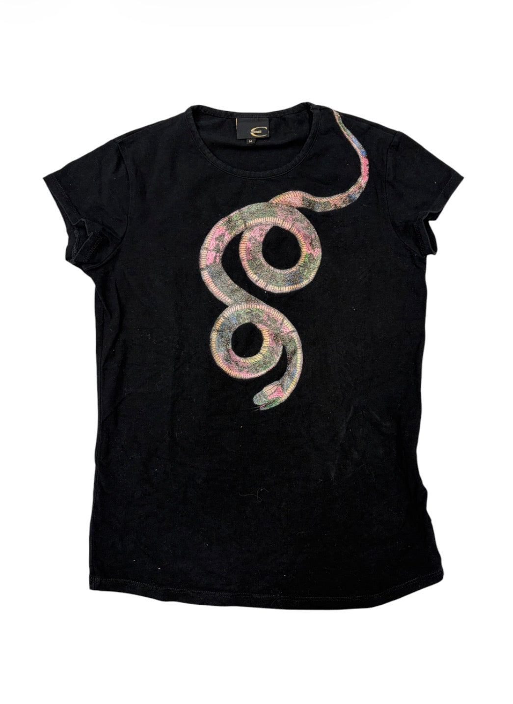 Just Cavalli Embroidered Snake T-Shirt #13328