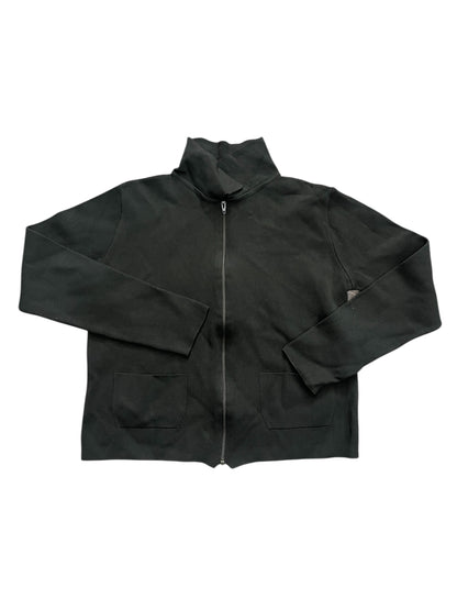 Dark Olive Zip Knit Jacket #11304