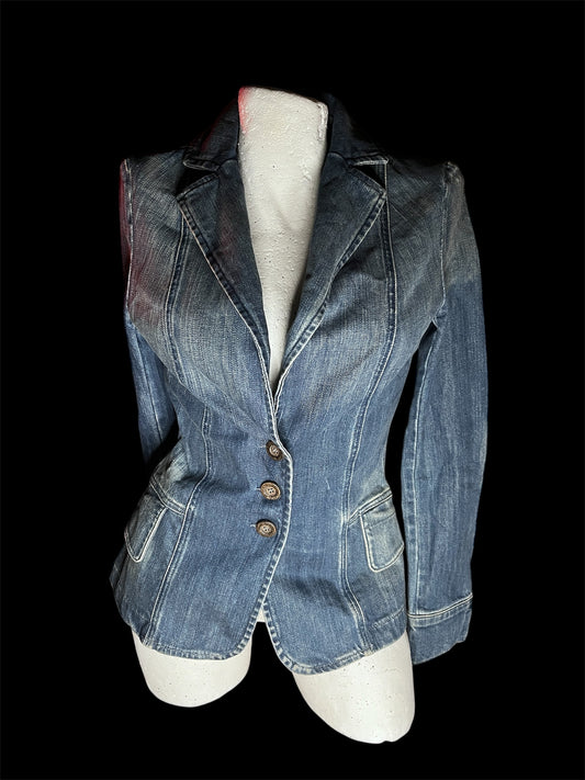 Guess Denim Fitted Jacket #5733