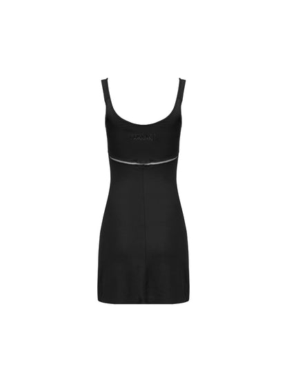 1990s Versace Intensive Black Mini Dress #13769