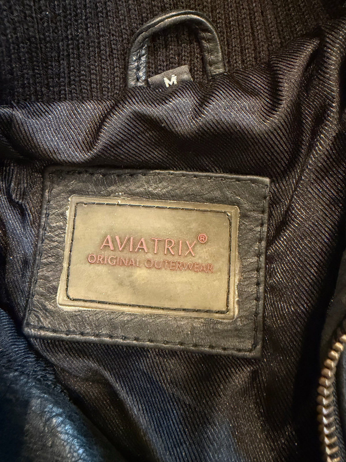 Aviatrix Belted Leather Bomber Jacket #13391