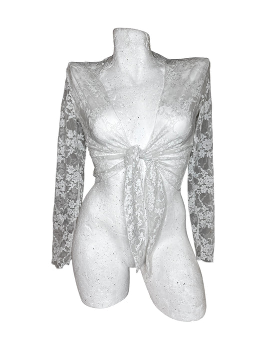 White Swan Lace Bolero Top #6910