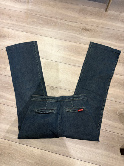 Vintage Guess USA Dark Wash Flared Jeans #13310