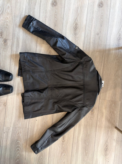 2000s Otto Kern Longline Leather Jacket #13274