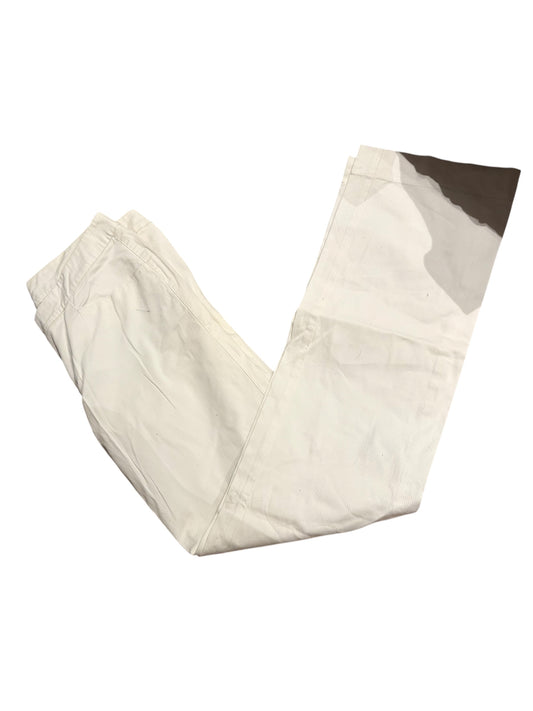 MAX&Co. Cream Low-Rise Pinstripe Trousers #13571