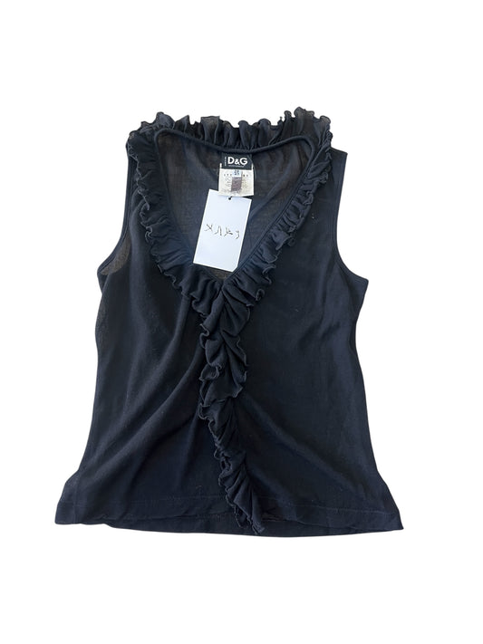 Dolce & Gabbana Sheer Ruffle Tank Top #12394
