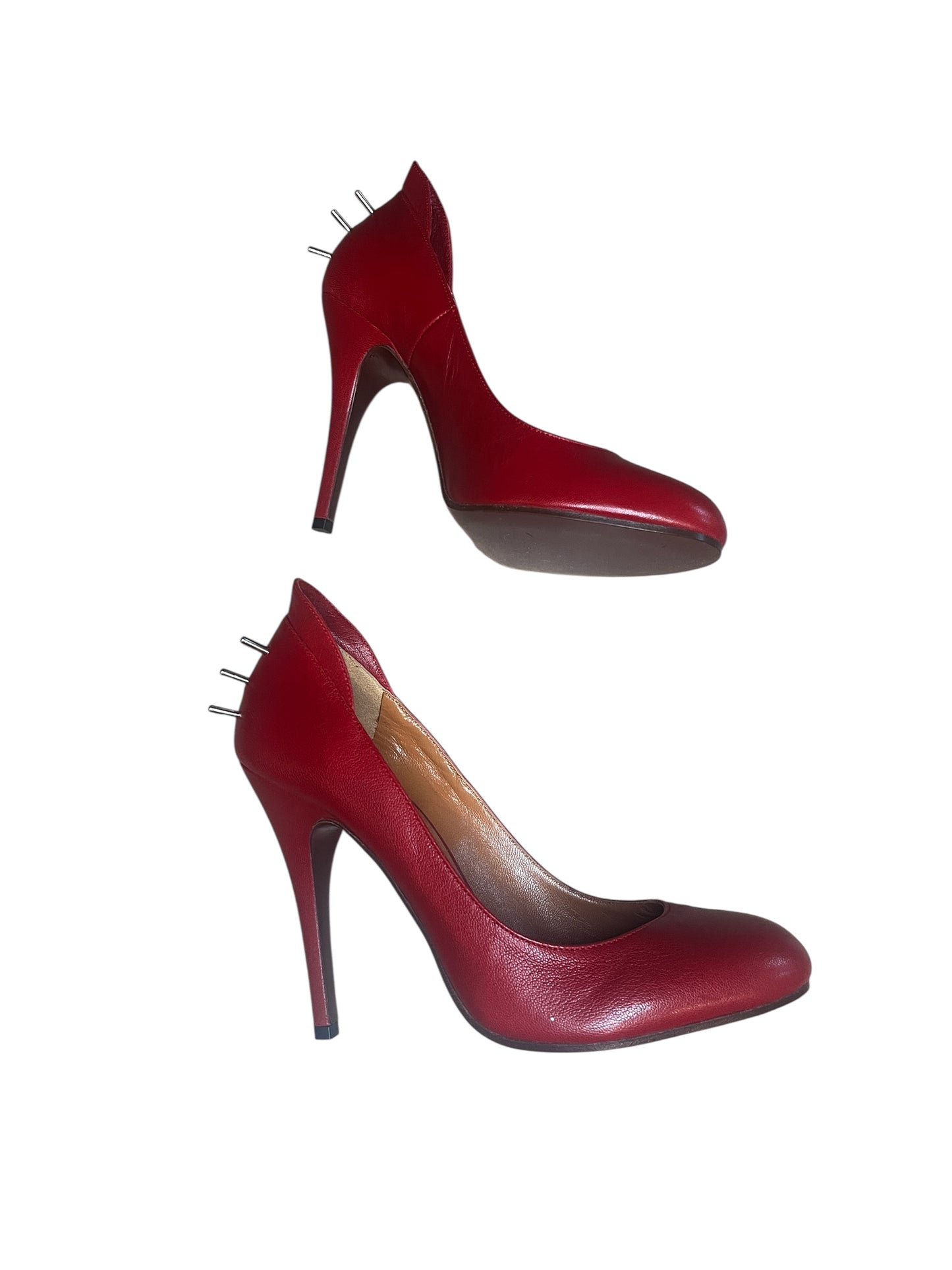 Vivienne Westwood Sex Court Pumps – Red Leather #9601