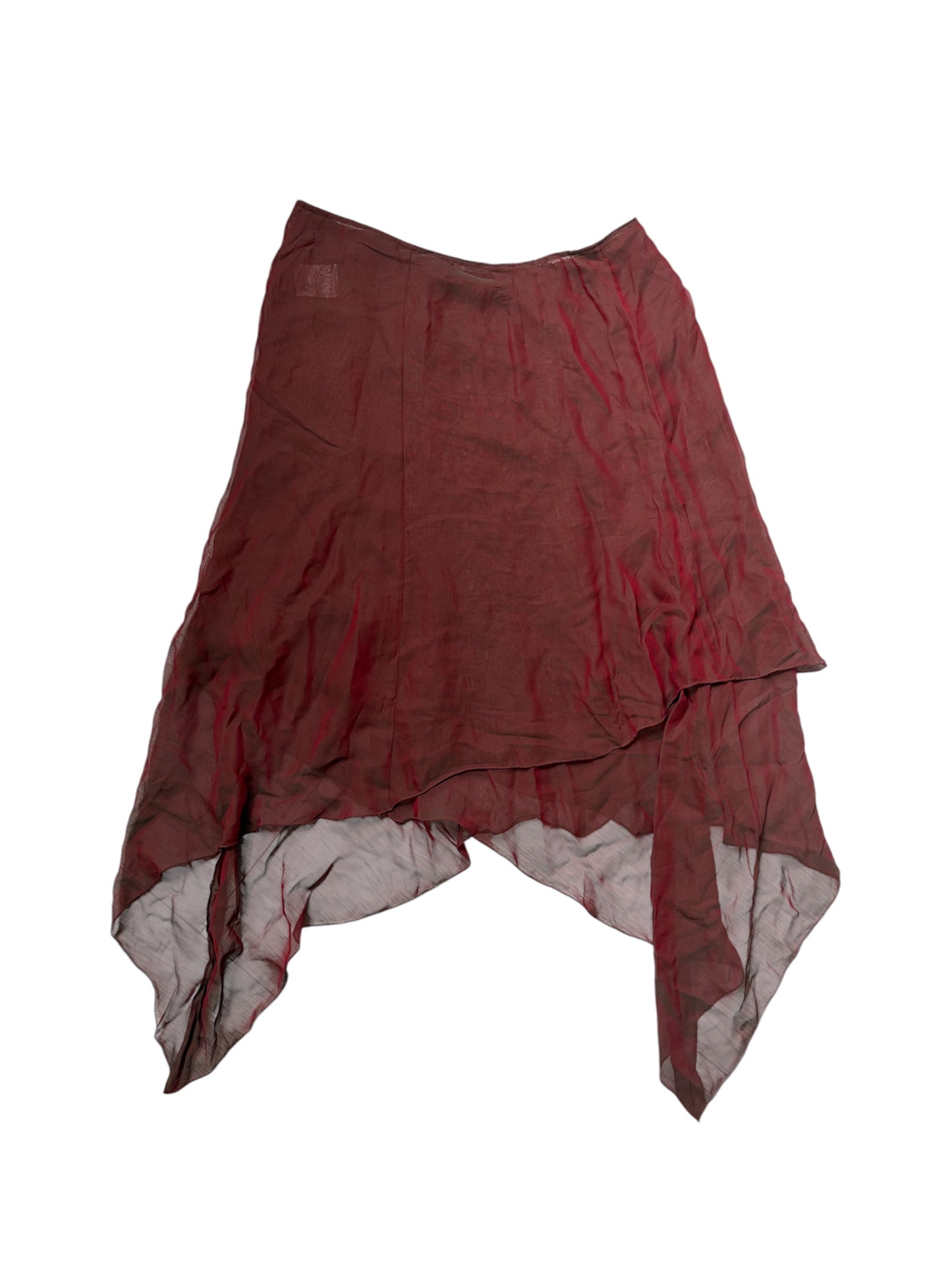 Maria Grazia Severi Silk-Blend Asymmetric Skirt #13201