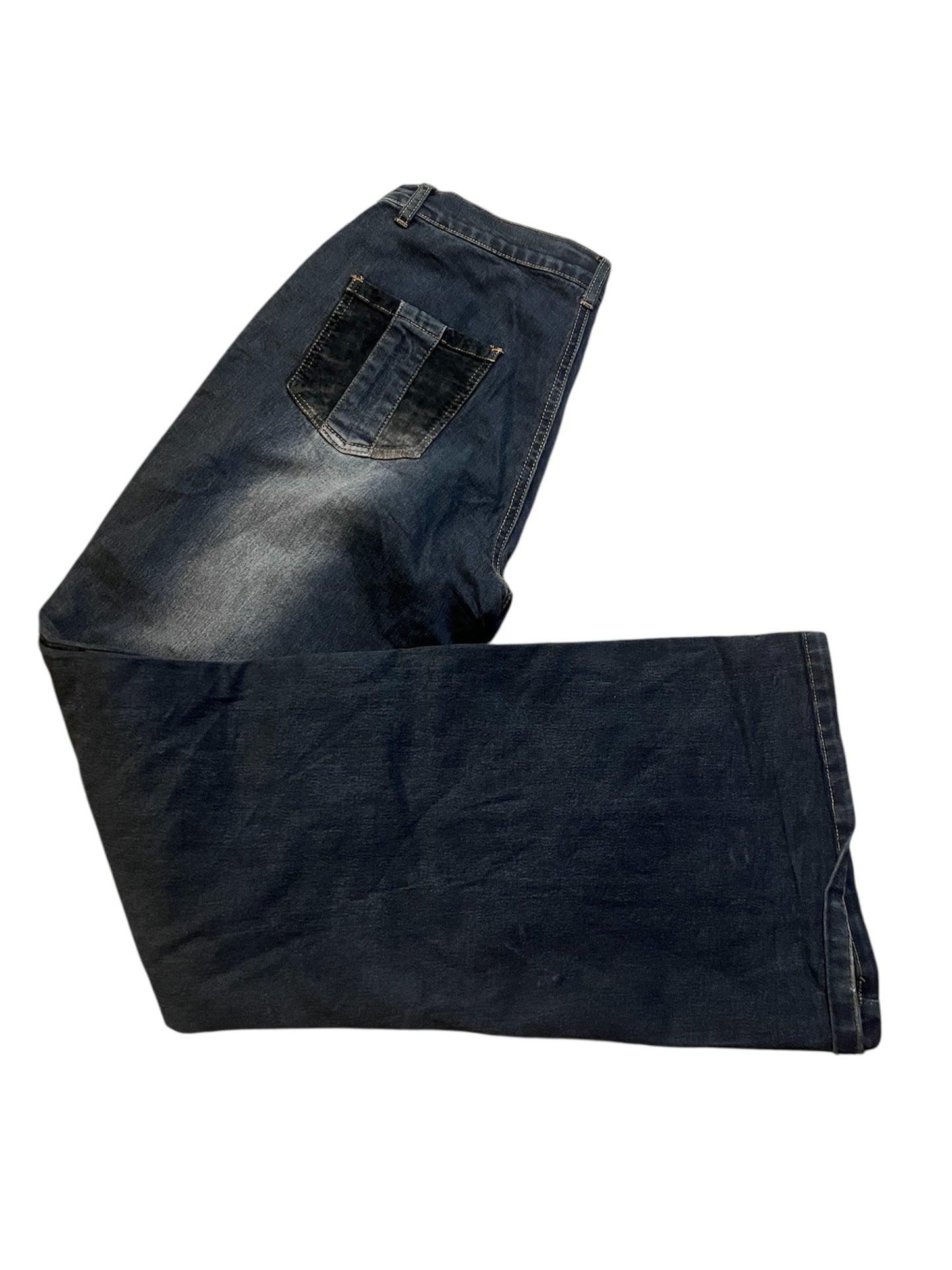 Let Go Patchwork Flare Jeans #11288