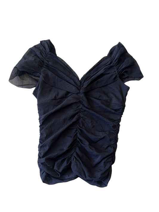 Artigli Draped Sheer Top #12075