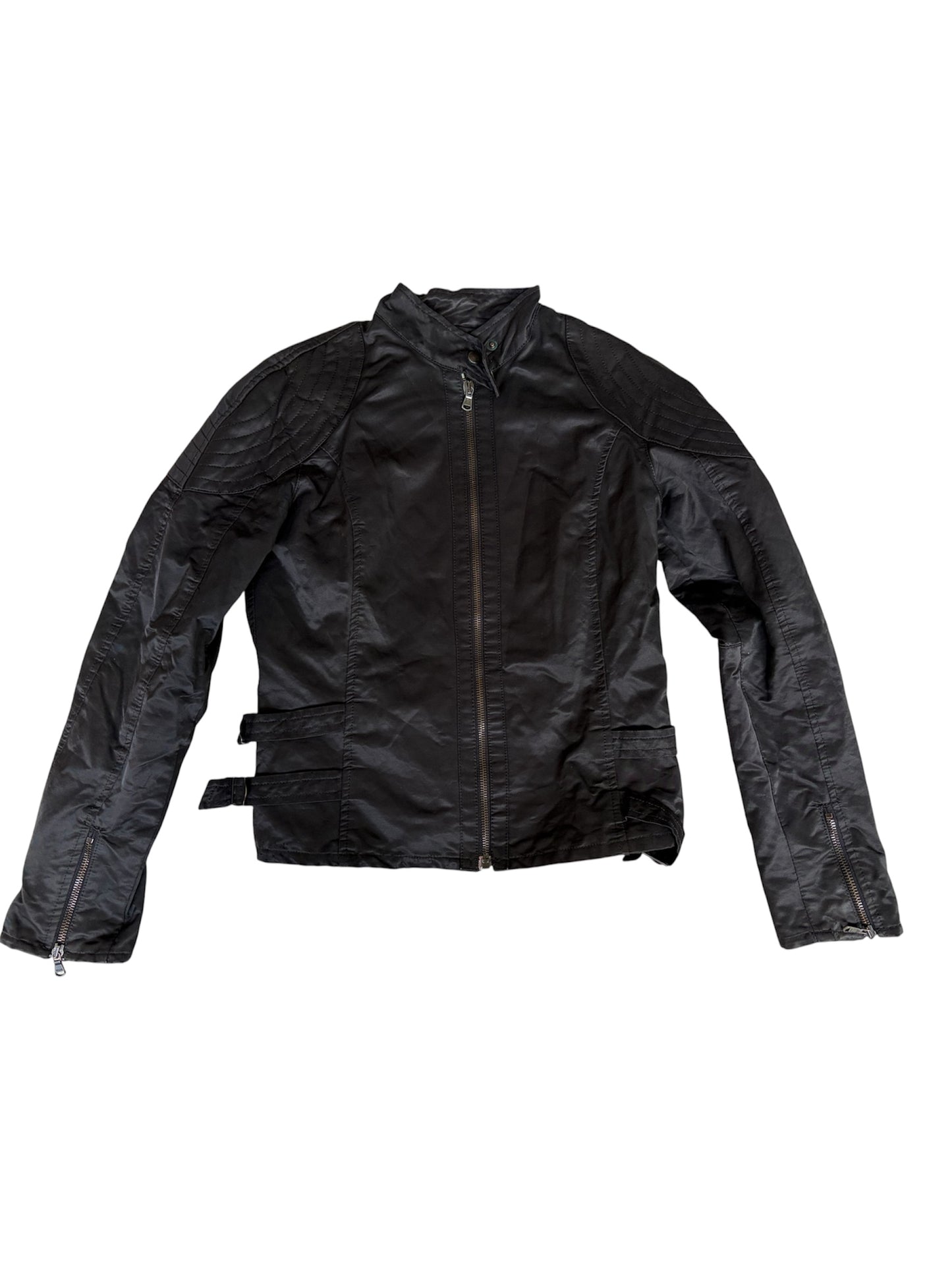 E.N.D. Coated Cotton Biker Jacket #13172