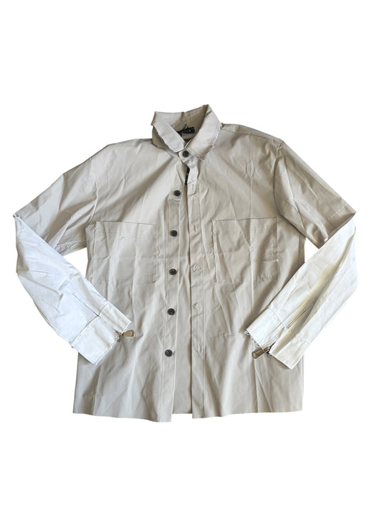 Davide Homme Deconstructed Layered-Sleeve Shirt Jacket #13229