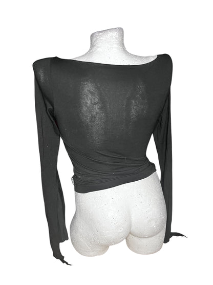 Black Grunge Top #7747