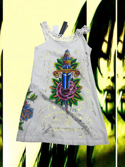 Ed Hardy Deadstock Mini Dress #9244