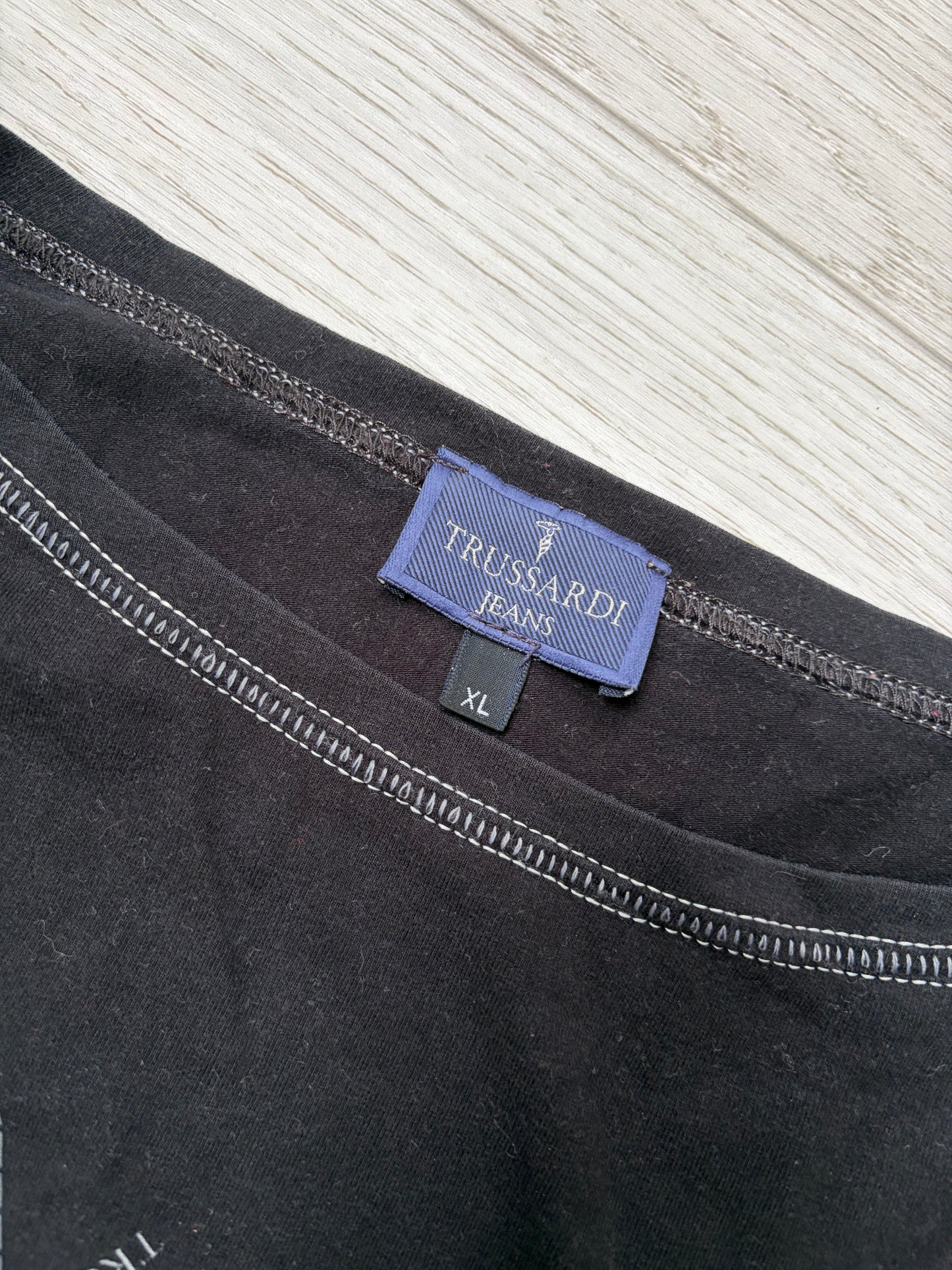 Trussardi Jeans Y2K Argyle Logo Top #13215