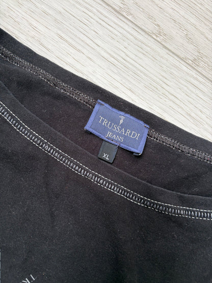 Trussardi Jeans Y2K Argyle Logo Top #13215