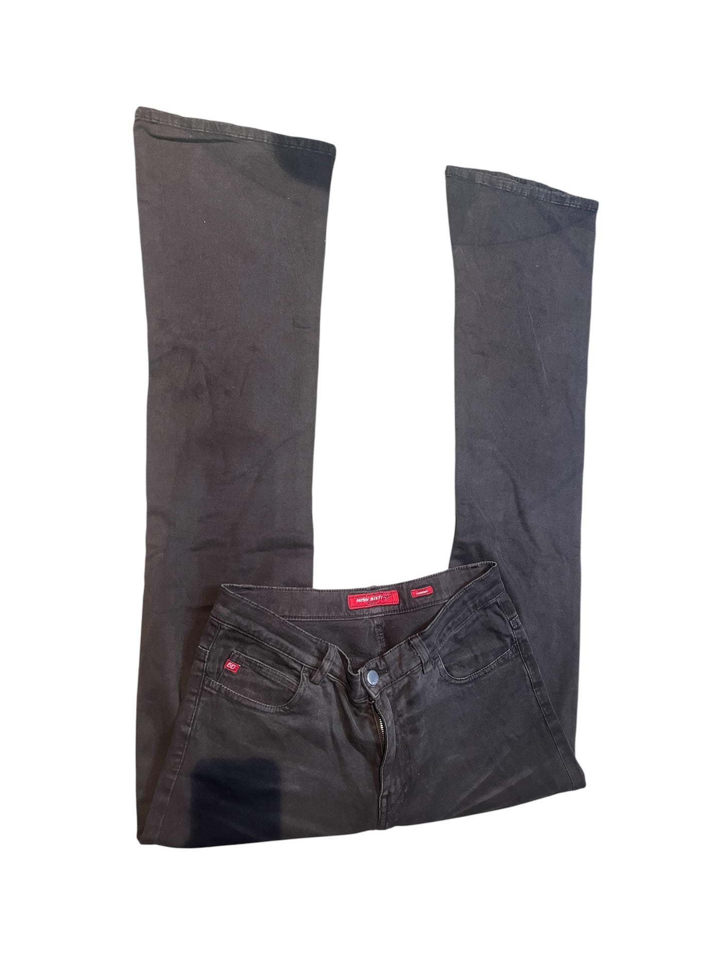 Miss Sixty Y2K Low Rise Black Bootcut Jeans #11813