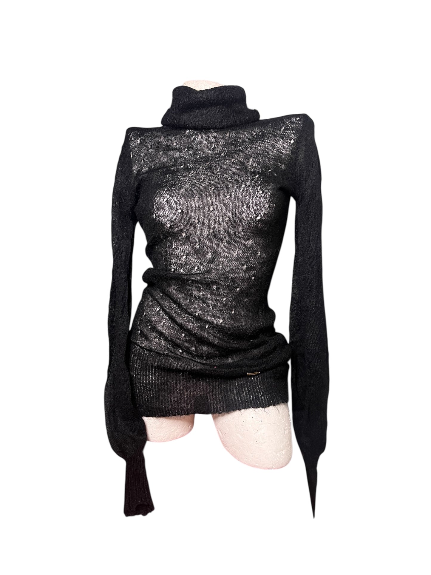Silvia Heach Sheer Knit Turtleneck #11947