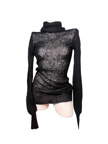 Silvia Heach Sheer Knit Turtleneck #11947