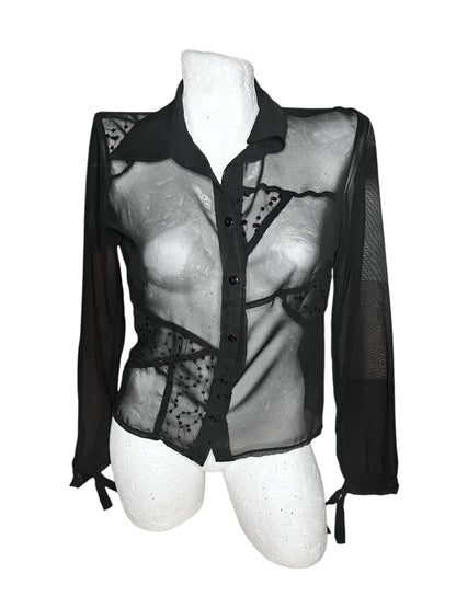 See Through Blouse #7970