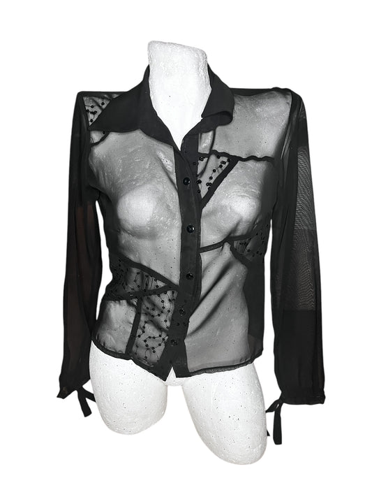 See Through Blouse #7970