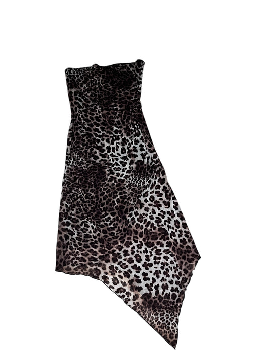 2000s Leopard Mesh Dress #7748