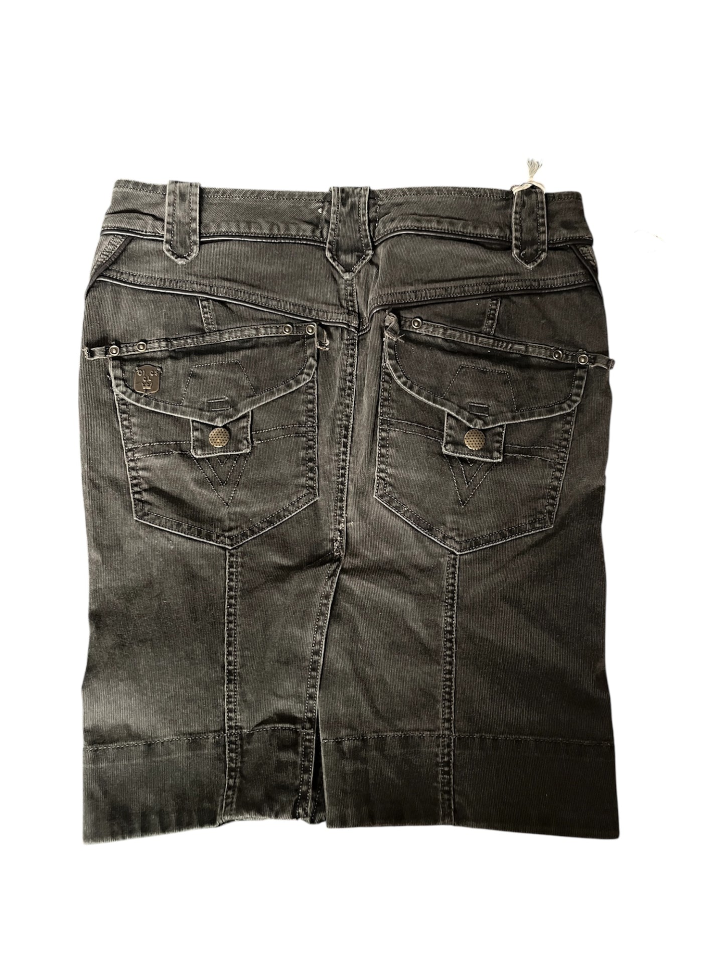 Diesel Asymmetric Zip Denim Mini Skirt #11887