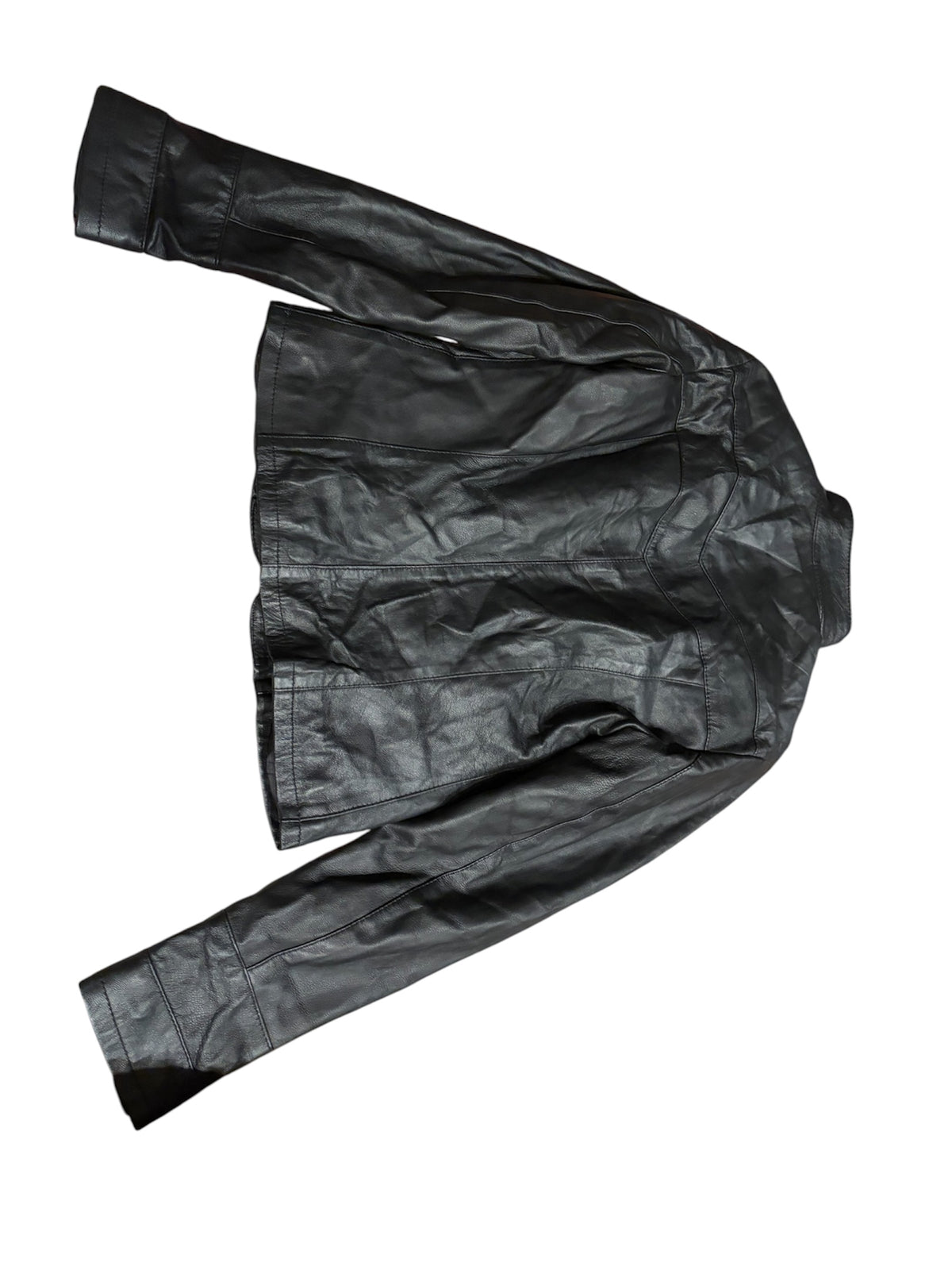Imperatrice Black Fitted Leather Jacket #13569