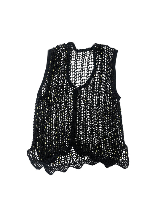knit crochet vest #11387