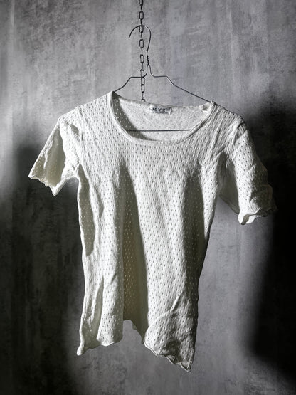 Soft Coquette Pointelle Tee #10752