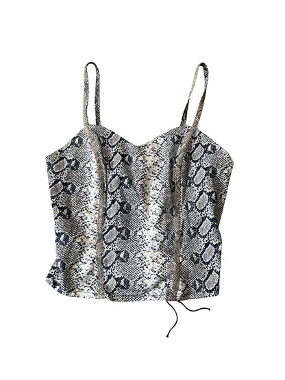 Italian Snake Print Corset Top #12748