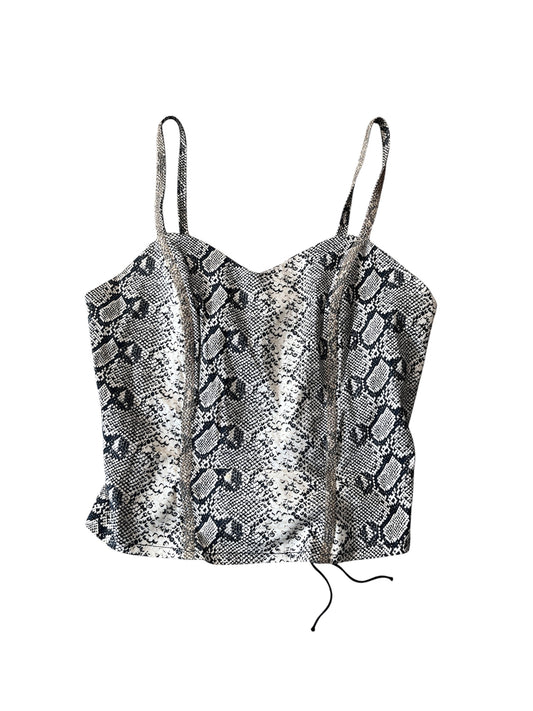 Italian Snake Print Corset Top #12748