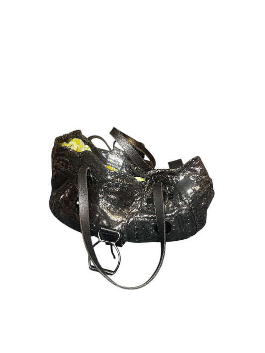 Jamin Puech Black Textured Leather Tote #9605
