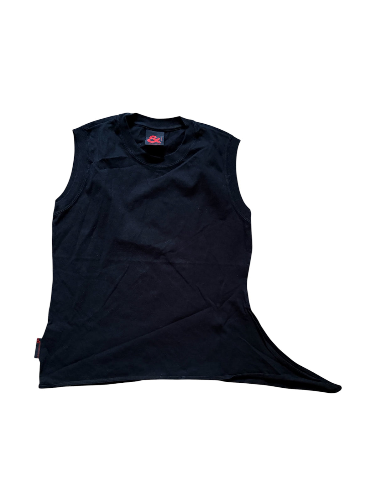 & Dolce & Gabbana Black Asymmetric Sleeveless Top #13567