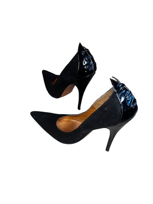 Roger & Sarah Adams – Black Leather Stiletto Heels – EU 39.5 #9626