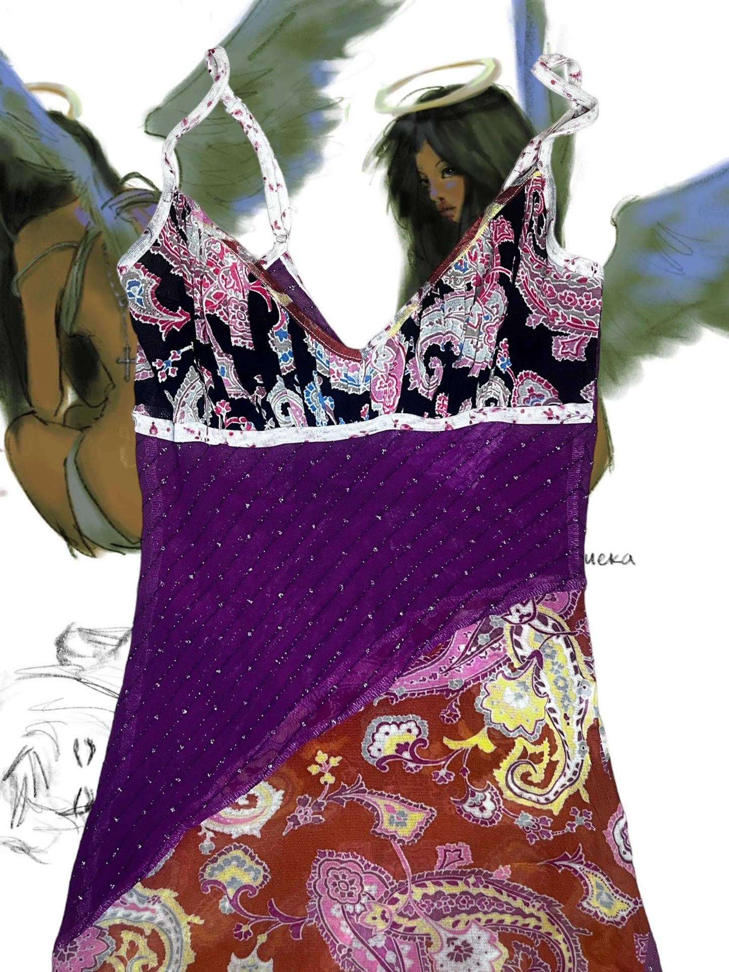 Dreamy Silk Dress S #2031