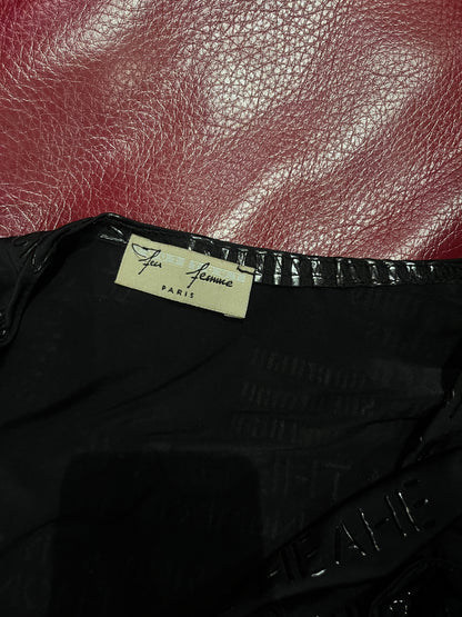 dark club intellectual girl top #10640