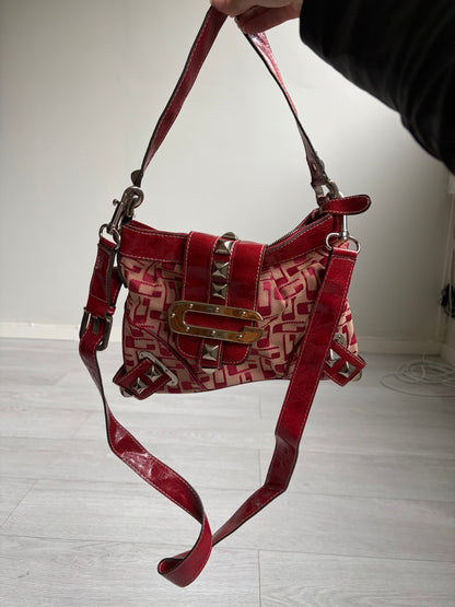 Guess Y2K Monogram Studded Crossbody Bag #13185