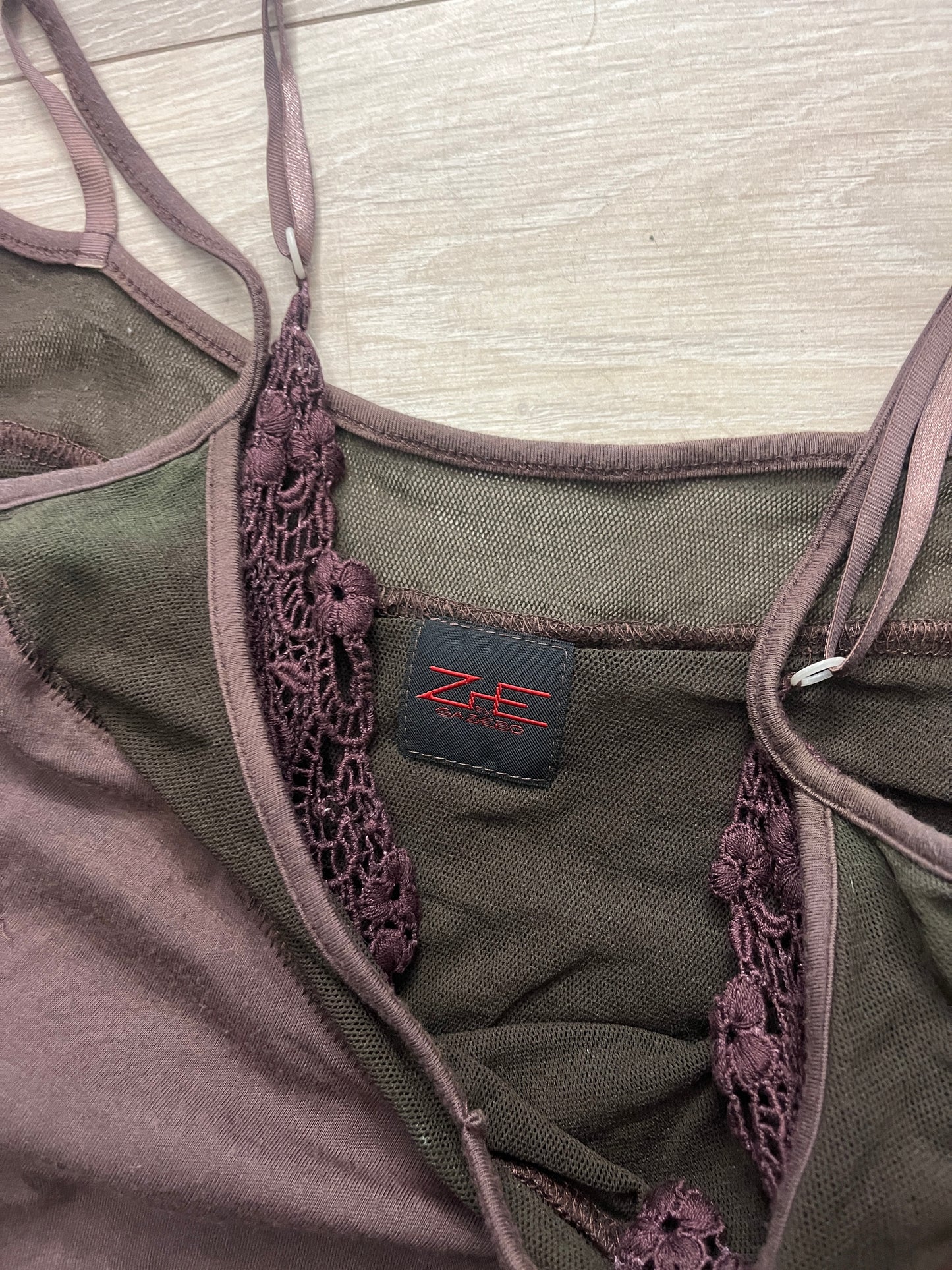 Brown slip dress from ZOE Milano, early 2000s #11321